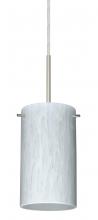  B-440419-SN - Besa Stilo 7 Pendant For Multiport Canopy Satin Nickel Carrera 1x50W Candelabra