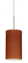  B-4404CH-LED-SN - Besa Stilo 7 LED Pendant For Multiport Canopy Cherry Satin Nickel 1x9W LED