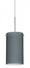  B-4404TN-MED-SN - Besa Stilo 7 Pendant For Multiport Canopy Satin Nickel Titan 1x40W B10 Med