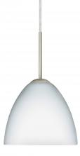  B-757207-LED-SN - Besa Sasha LED Pendant For Multiport Canopy B Opal Matte Satin Nickel 1x9W LED