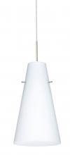  J-412407-SN - Besa Cierro Pendant For Multiport Canopy Satin Nickel Opal Matte 1x100W Medium Base