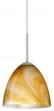  J-4470HN-SN - Besa Vila Pendant For Multiport Canopy Satin Nickel Honey 1x60W Medium Base