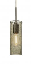  J-JUNI10LT-EDIL-BR - Besa, Juni 10 Pendant For Multiport Canopy, Latte Bubble, Bronze, 1x4W LED Filament