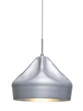  J-LOTUS-LED-SN - Besa Lotus Pendant For Multiport Canopy, Satin Nickel Finish, 1x9W LED