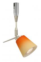  RSP-5042OP-06-SN - Besa Spotlight With 6" Stem Canto 3 Satin Nickel Bicolor Orange/Pina 1x35W Halogen Mr