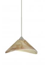  RXP-191383-SN - Besa Pendant Hoppi Satin Nickel Mocha 1x50W Halogen