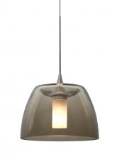  RXP-SPURSM-SN - Besa Spur Cord Pendant, Smoke, Satin Nickel Finish, 1x35W Halogen