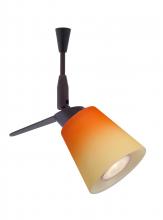  SP-5042OP-18-BR - Besa Spotlight With 18" Stem Canto 3 Bronze Bicolor Orange/Pina 1x35W Halogen Mr11