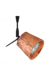  SP-5145CF-06-BR - Besa Spotlight With 6" Stem Nico 3 Bronze Stone Copper Foil 1x50W Halogen Mr16