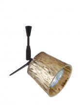  SP-5145GF-06-BR - Besa Spotlight With 6" Stem Nico 3 Bronze Stone Gold Foil 1x50W Halogen Mr16