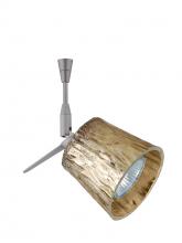  SP-5145GF-06-SN - Besa Spotlight With 6" Stem Nico 3 Satin Nickel Stone Gold Foil 1x50W Halogen Mr16