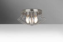  SPEZZA13C-EDIL-SN - Besa Ceiling Spezza 13 Satin Nickel 3x9W LED Filament