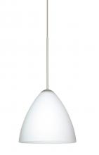  X-177907-LED-SN - Besa Pendant For Multport Canopy Mia Satin Nickel Opal Matte 1x5W LED