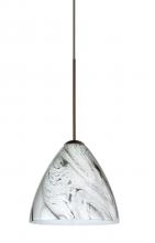  X-1779MG-LED-BR - Besa Pendant For Multport Canopy Mia Bronze Marble Grigio 1x5W LED