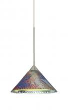  X-550493-SN - Besa Pendant For Multiport Canopy Swirl Satin Nickel Dicro Swirl 1x50W Halogen