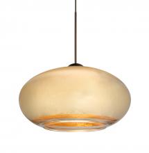  XP-2492GF-LED-BR - Besa Pendant Brio 7 Bronze Gold Foil 1x5W LED