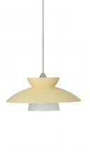  XP-271897-SN - Besa Pendant Trilo 7 Satin Nickel Champagne 1x50W Halogen