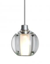  XP-BOCA5CL-SN - Besa, Boca 5 Cord Pendant, Clear, Satin Nickel Finish, 1x35W Halogen