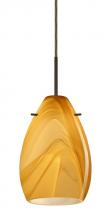  1BC-1713HN-HAL-BR - Besa Pera 6 Pendant Bronze Honey 1x40W Halogen