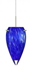  1JC-412586-SN - Besa Juli Pendant Satin Nickel Blue Cloud 1x100W Medium Base