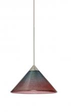  1XP-117691-SN - Besa Pendant Kona Satin Nickel Bi-Color 1x50W Halogen