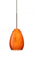  1XP-1713HB-BR - Besa Pendant Pera 6 Bronze Habanero 1x50W Halogen