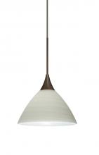  1XP-1743KR-BR - Besa Pendant Domi Bronze Chalk 1x50W Halogen