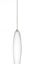  1XP-439507-SN - Besa Pendant Zumi Satin Nickel Opal Matte 1x35W Halogen