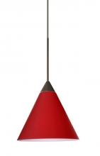  1XT-5121RM-LED-BR - Besa Pendant Kani Bronze Ruby Matte 1x5W LED