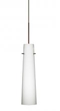  1XT-567407-LED-BR - Besa Camino Pendant Bronze Opal Matte 1x50W Halogen