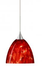  1XT-757041-SN - Besa Pendant Sasha Satin Nickel Garnet 1x50W GY6.35