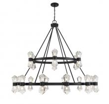  1-1938-36-89 - Dryden 36-Light LED Chandelier in Matte Black