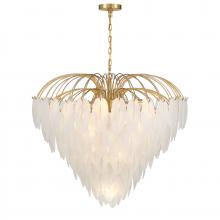  1-3505-15-322 - Boa 15-Light Chandelier in Warm Brass by Breegan Jane