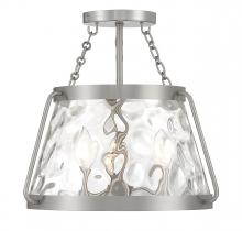  6-1802-3-SN - Crawford 3-Light Ceiling Light in Satin Nickel