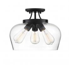  6-4035-3-BK - Octave 3-Light Ceiling Light in Black