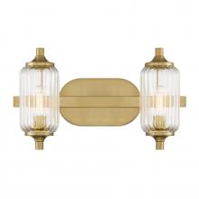  8-3024-2-322 - Holton 2-Light Bathroom Vanity Light in Warm Brass