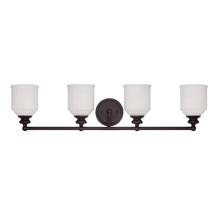  8-6836-4-13 - Melrose 4-Light Bathroom Vanity Light in English Bronze