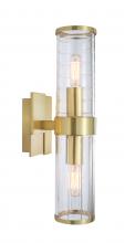  8149-SB-CL - Stripe Sconce - Satin Brass