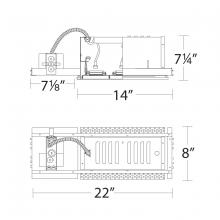  MT-316HS - Low Voltage Multiple Three Light Housing