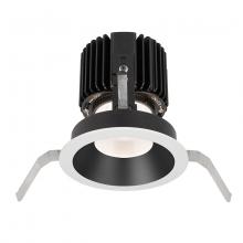 WAC US R4RD1T-F830-BKWT - Volta Round Shallow Regressed Trim with LED Light Engine