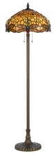  BO-2372FL - 60" Height Zinc Cast Floor Lamp in Antique Brass