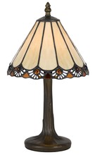  BO-2382AC - 13.5" Height Zinc Cast Accent Lamp in Antique Brass