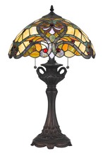  BO-2796TB - 60W X 2 Tiffany Table Lamp