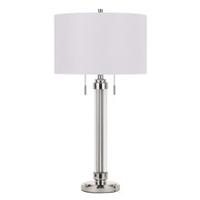  BO-2829TB - 31" Height Metal Table Lamp in Brushed Steel Finish