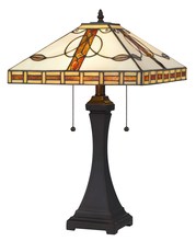  BO-2903TB - 22.25" Height Tiffany Table Lamp in Dark Bronze Finish