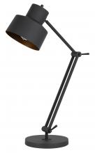  BO-2966TB - 60W Davidson Metal Desk Lamp with Weighted Base, Adjustable Upper and Lower Arms