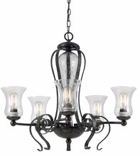  FX-3548/5 - 60W X 5 Metal 5 Light Chandelier (Edison Bulbs Not included)