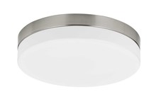  LA-705 - 14" Height Acrylic and Metal Fixture in Brushed Steel Finish