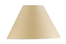  SH-1074 - 9 1/4" Tall Beige Round Kraft Paper Shade