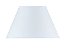  SH-1172 - 11.5" Tall White Round Hardback Fabric Shade